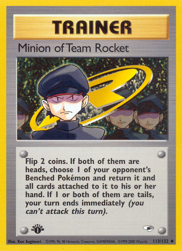 Minion of Team Rocket (113/132) [Gym Heroes 1st Edition] | Exor Games Dartmouth