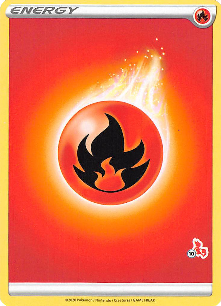 Fire Energy (Cinderace Stamp #10) [Battle Academy 2022] | Exor Games Dartmouth