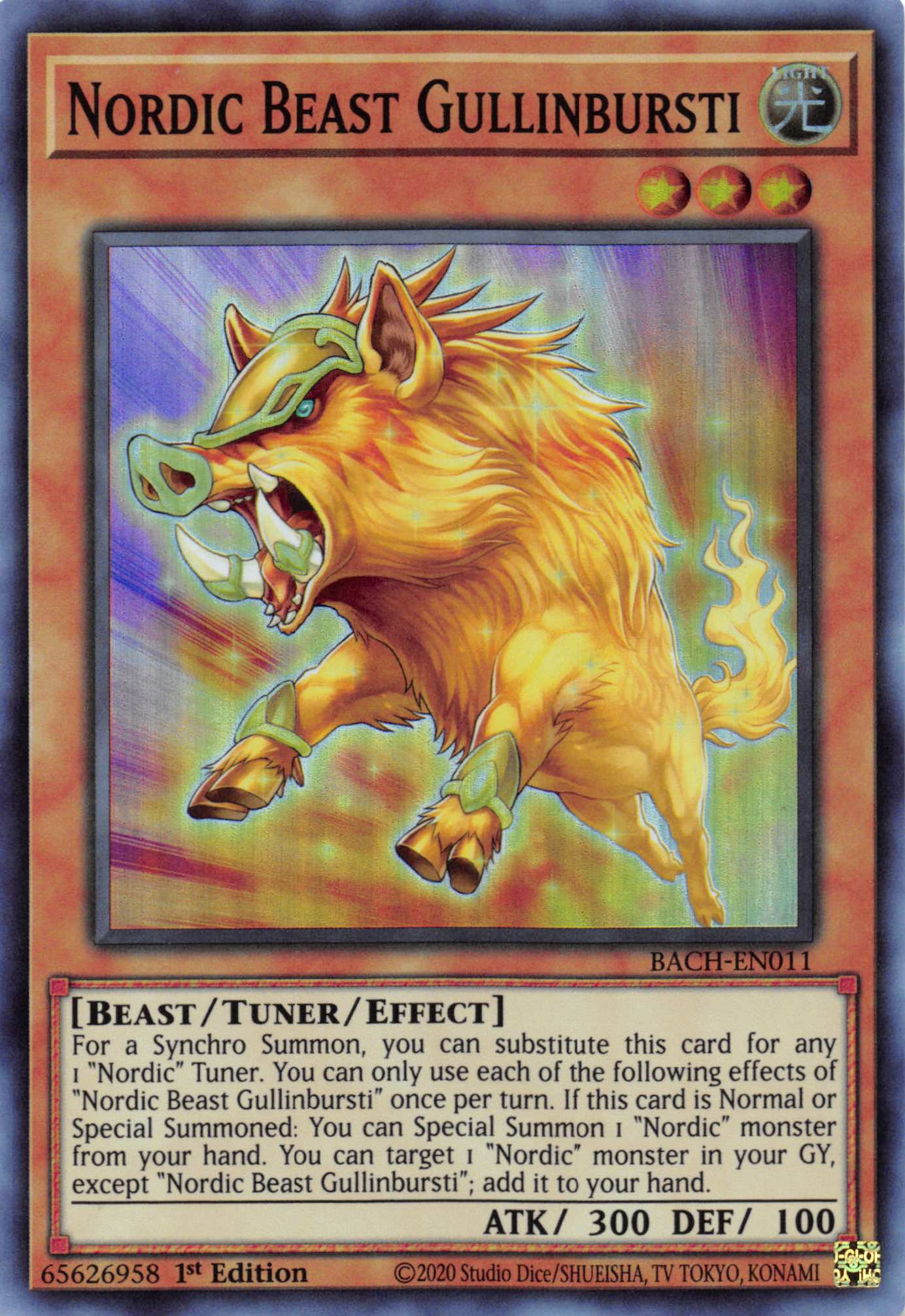 Nordic Beast Gullinbursti [BACH-EN011] Super Rare | Exor Games Dartmouth