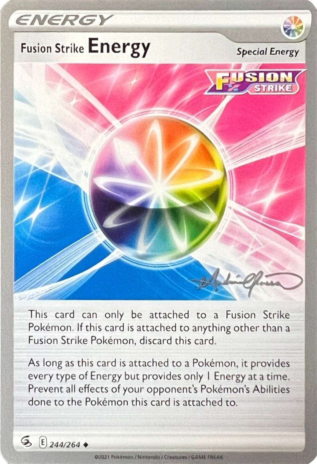 Fusion Strike Energy (244/264) (The Shape of Mew - Andre Chiasson) [World Championships 2022] | Exor Games Dartmouth