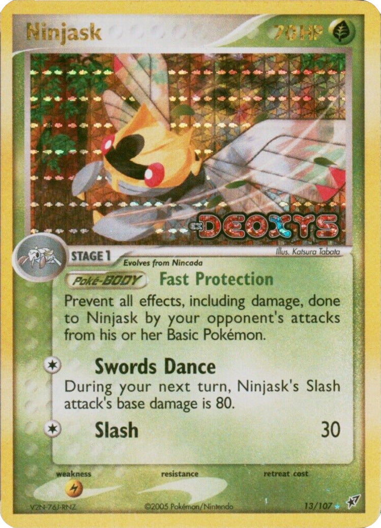 Ninjask (13/107) (Stamped) [EX: Deoxys] | Exor Games Dartmouth