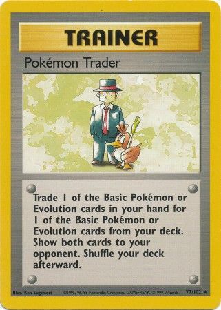 Pokemon Trader (77/102) [Base Set Unlimited] | Exor Games Dartmouth