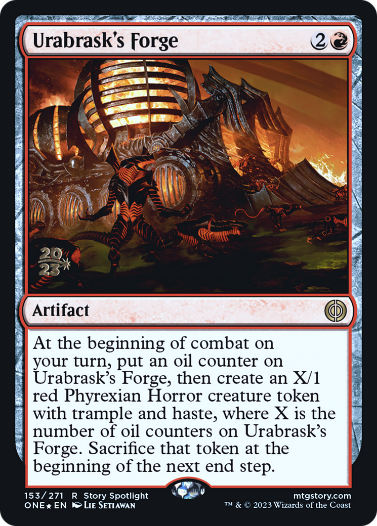 Urabrask's Forge [Phyrexia: All Will Be One Prerelease Promos] | Exor Games Dartmouth