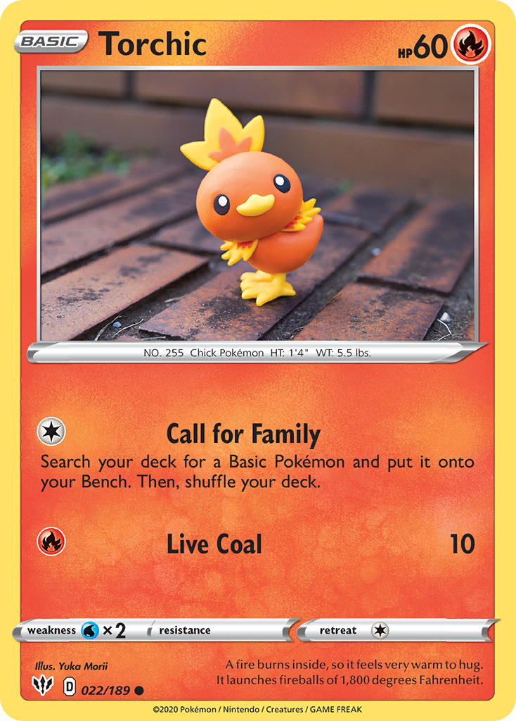 Torchic (022/189) [Sword & Shield: Darkness Ablaze] | Exor Games Dartmouth