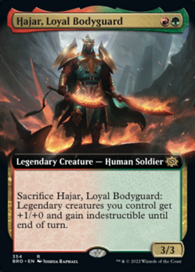 Hajar, Loyal Bodyguard (Extended Art) [The Brothers' War] | Exor Games Dartmouth