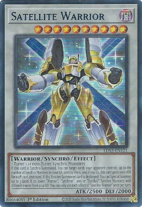 Satellite Warrior (Blue) [LDS3-EN121] Ultra Rare | Exor Games Dartmouth