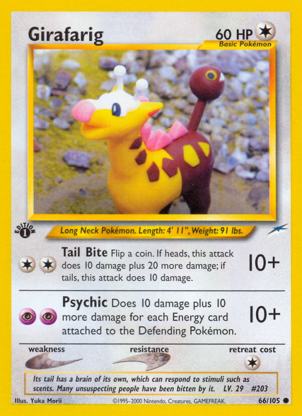 Girafarig (66/105) [Neo Destiny 1st Edition] | Exor Games Dartmouth