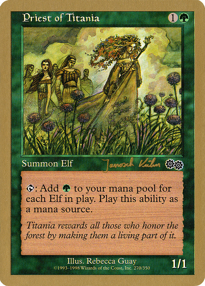 Priest of Titania (Janosch Kuhn) [World Championship Decks 2000] | Exor Games Dartmouth