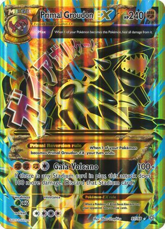 Primal Groudon EX (97/98) (Jumbo Card) [XY: Ancient Origins] | Exor Games Dartmouth