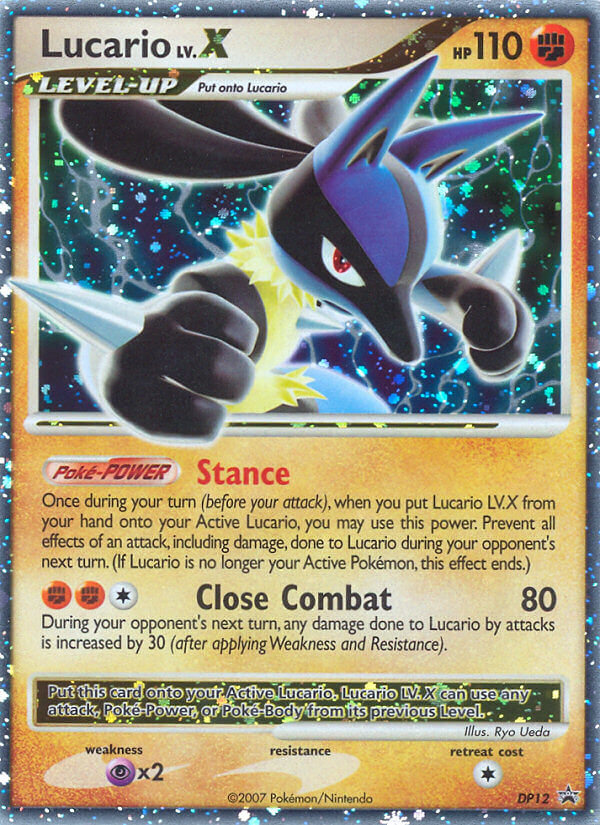 Lucario LV.X (DP12) [Diamond & Pearl: Black Star Promos] | Exor Games Dartmouth