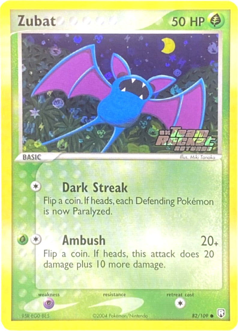 Zubat (82/109) (Stamped) [EX: Team Rocket Returns] | Exor Games Dartmouth