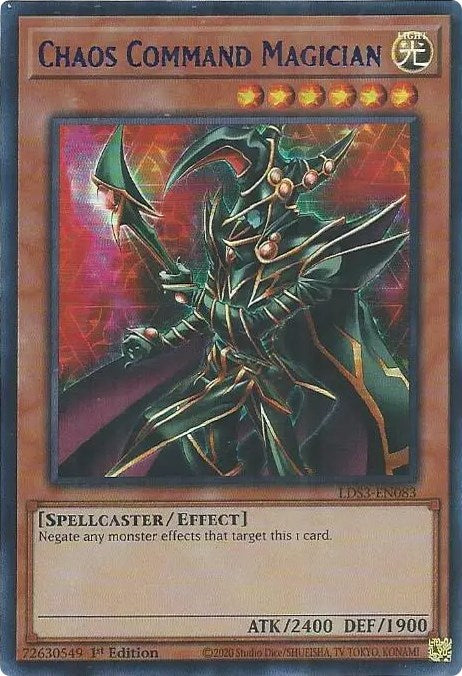 Chaos Command Magician (Blue) [LDS3-EN083] Ultra Rare | Exor Games Dartmouth