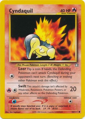 Cyndaquil (56/111) [Neo Genesis Unlimited] | Exor Games Dartmouth