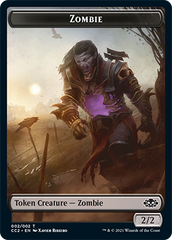 Snake // Zombie Double-sided Token [Commander Collection: Black Tokens] | Exor Games Dartmouth