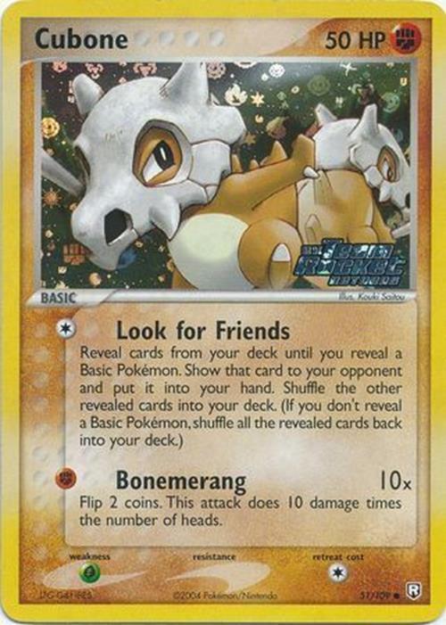 Cubone (51/109) (Stamped) [EX: Team Rocket Returns] | Exor Games Dartmouth