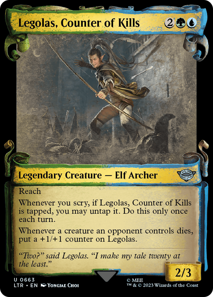 Legolas, Counter of Kills [The Lord of the Rings: Tales of Middle-Earth Showcase Scrolls] | Exor Games Dartmouth