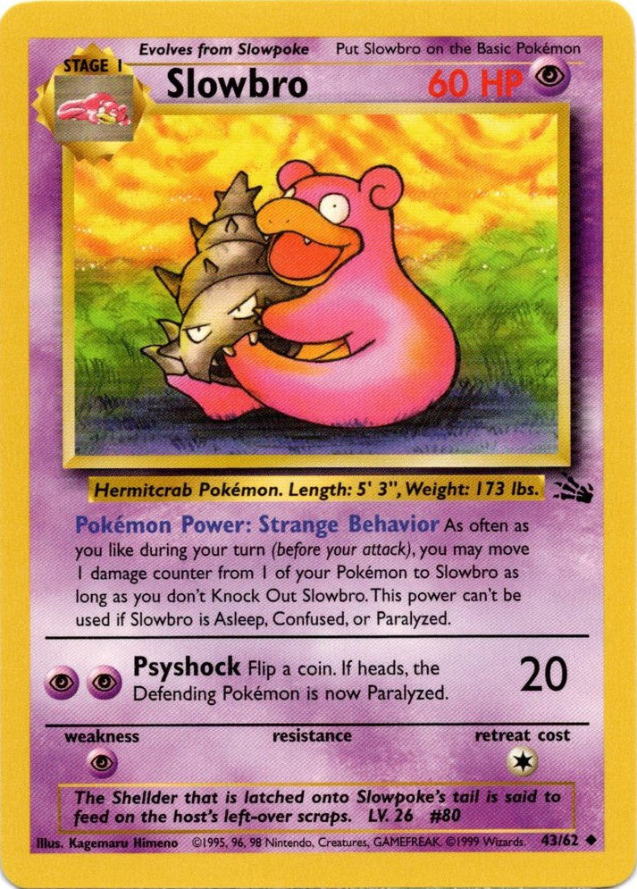 Slowbro (43/62) [Fossil Unlimited] | Exor Games Dartmouth