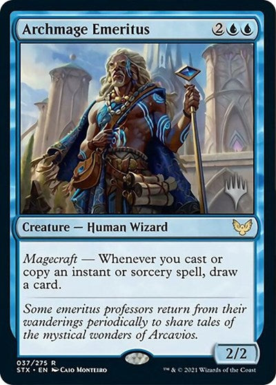 Archmage Emeritus (Promo Pack) [Strixhaven: School of Mages Promos] | Exor Games Dartmouth