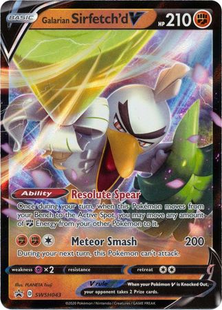 Galarian Sirfetch'd V (SWSH043) [Sword & Shield: Black Star Promos] | Exor Games Dartmouth