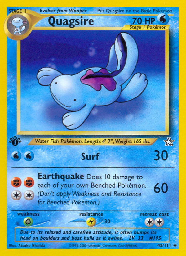 Quagsire (45/111) [Neo Genesis 1st Edition] | Exor Games Dartmouth