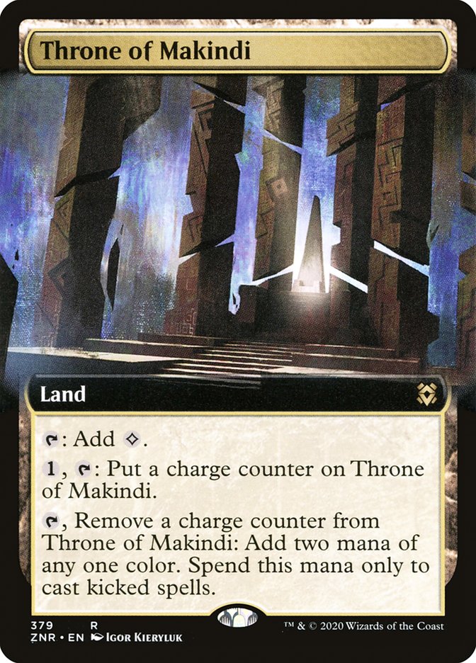 Throne of Makindi (Extended Art) [Zendikar Rising] | Exor Games Dartmouth