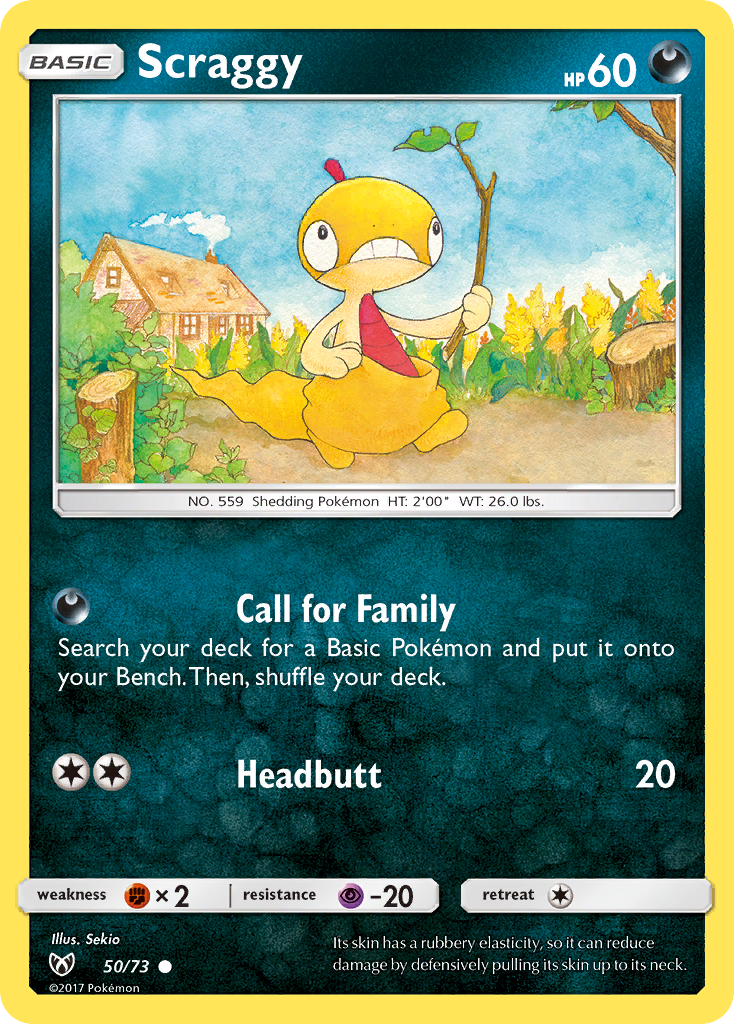 Scraggy (50/73) [Sun & Moon: Shining Legends] | Exor Games Dartmouth