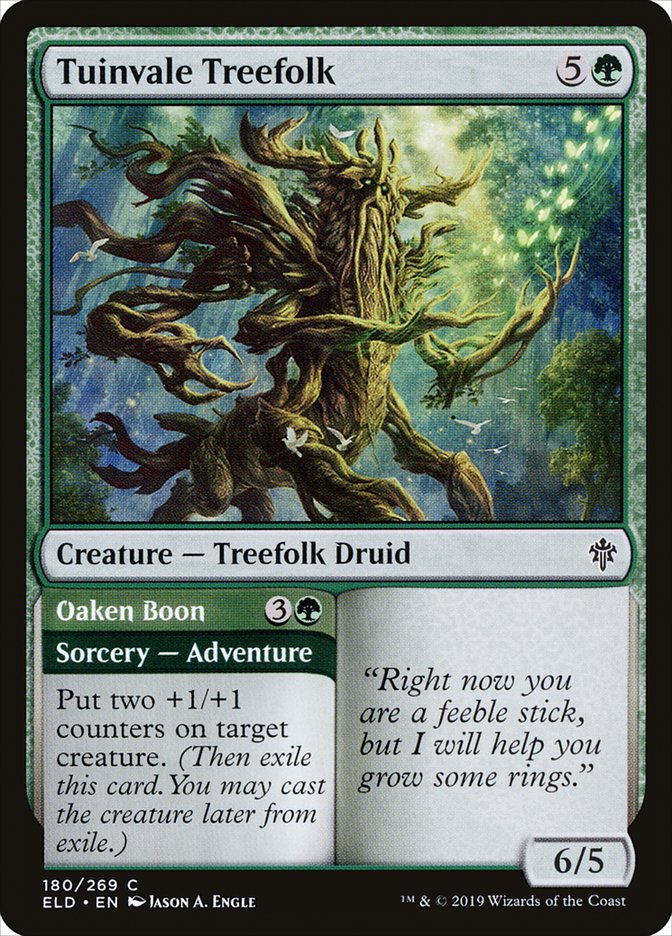 Tuinvale Treefolk // Oaken Boon [Throne of Eldraine] | Exor Games Dartmouth