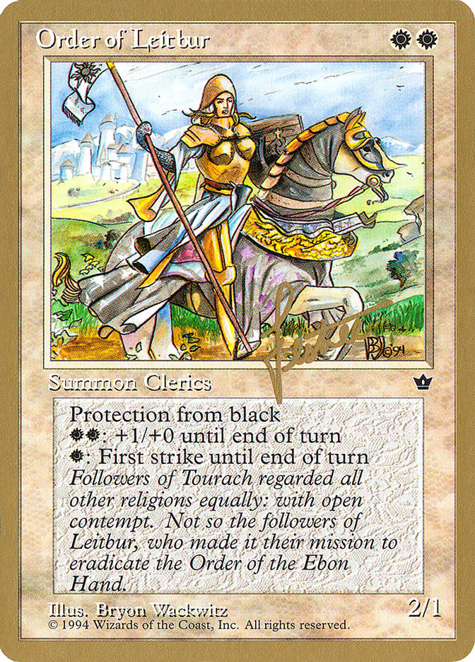 Order of Leitbur (Female) (Bertrand Lestree) [Pro Tour Collector Set] | Exor Games Dartmouth