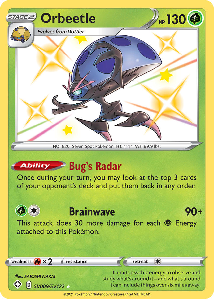 Orbeetle (SV009/SV122) [Sword & Shield: Shining Fates] | Exor Games Dartmouth