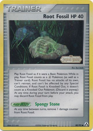 Root Fossil (80/92) (Stamped) [EX: Legend Maker] | Exor Games Dartmouth