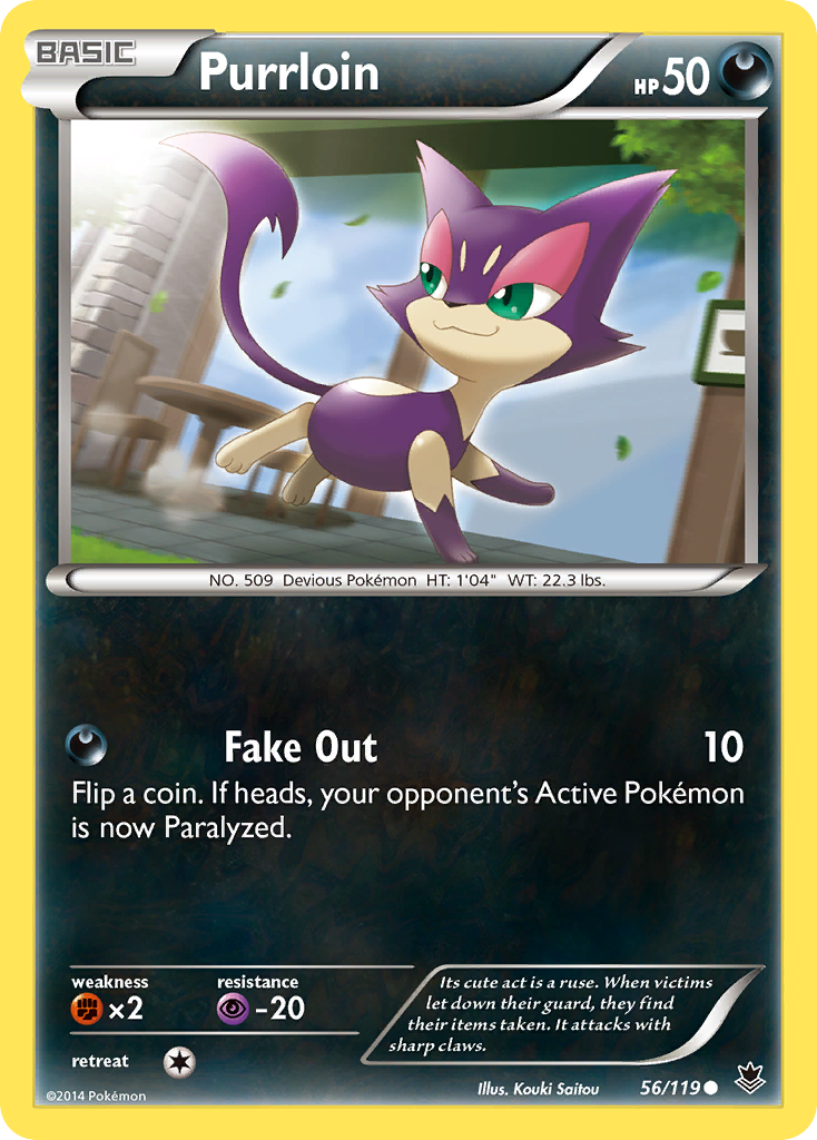 Purrloin (56/119) [XY: Phantom Forces] | Exor Games Dartmouth