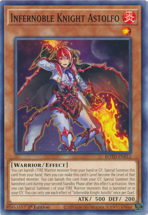 Infernoble Knight Astolfo [ROTD-EN012] Common | Exor Games Dartmouth