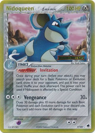 Nidoqueen (7/101) (Delta Species) (Stamped) [EX: Dragon Frontiers] | Exor Games Dartmouth