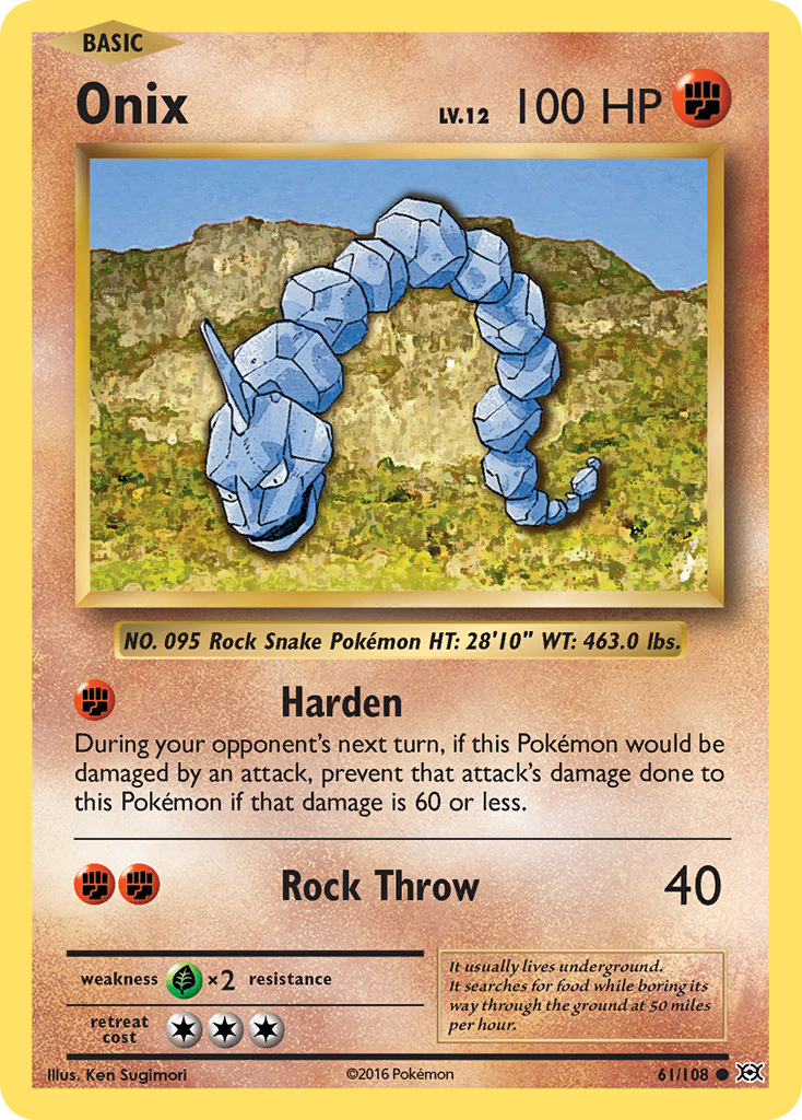 Onix (61/108) [XY: Evolutions] | Exor Games Dartmouth