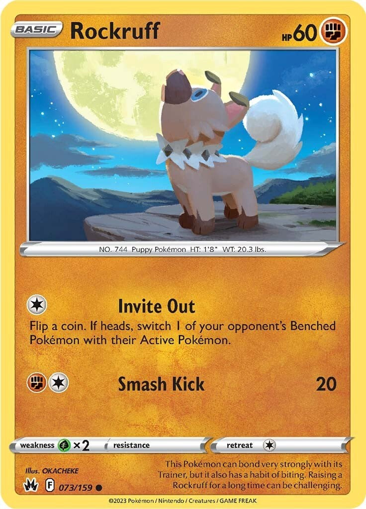 Rockruff (073/159) [Sword & Shield: Crown Zenith] | Exor Games Dartmouth