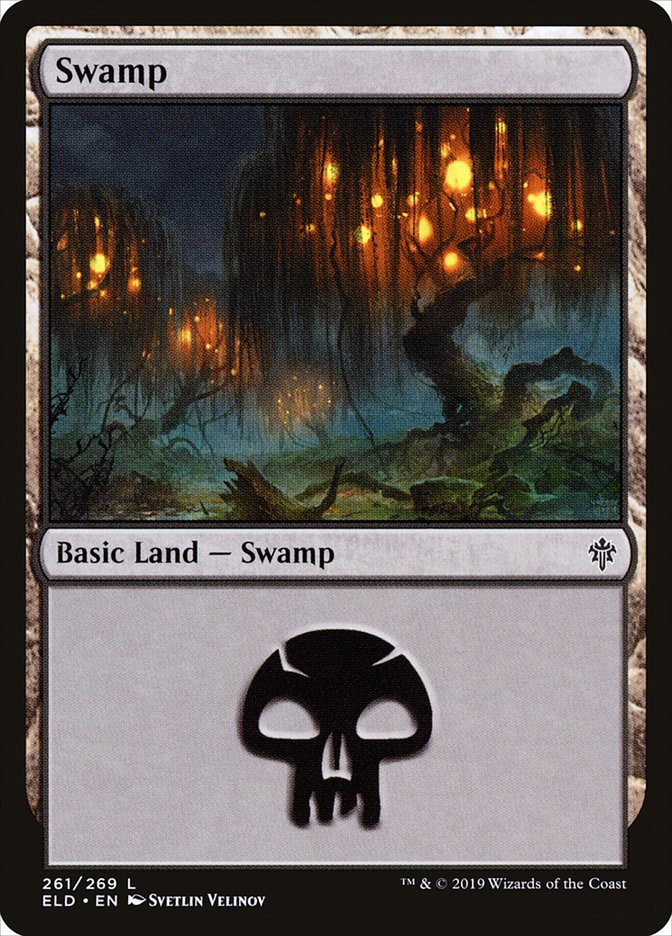 Swamp (261) [Throne of Eldraine] | Exor Games Dartmouth