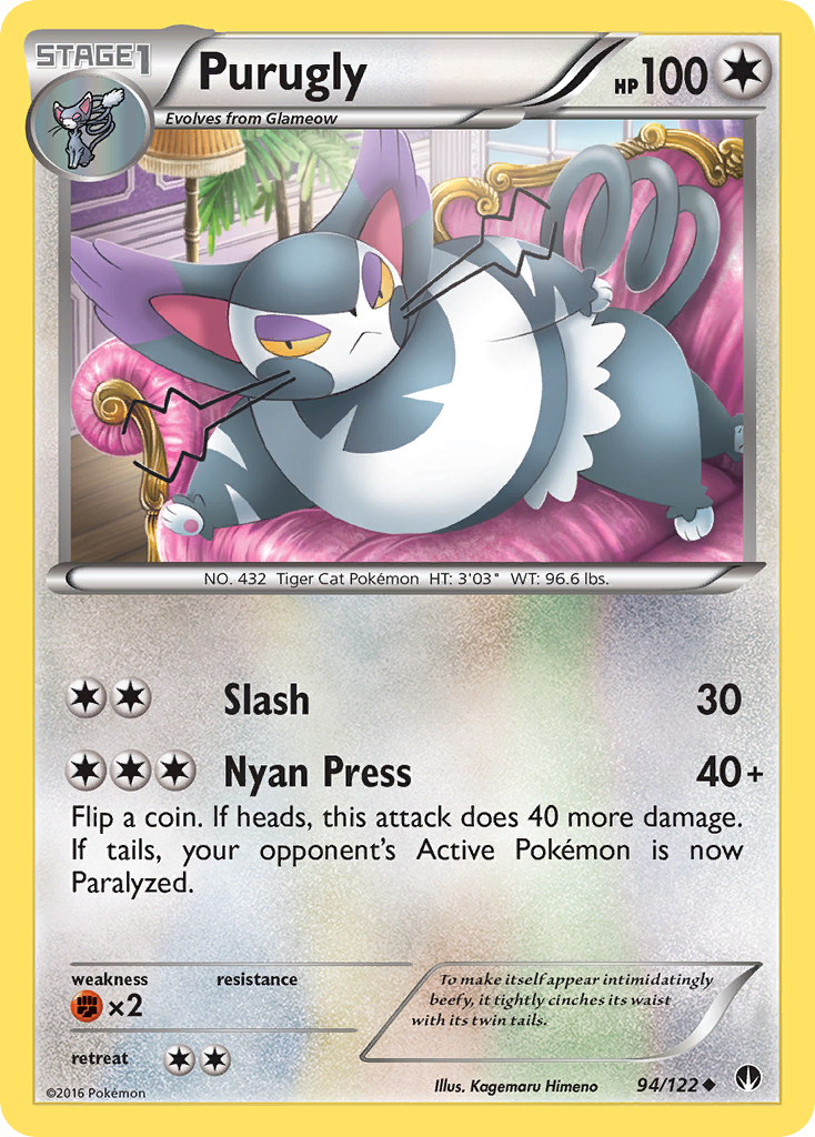 Purugly (94/122) [XY: BREAKpoint] | Exor Games Dartmouth