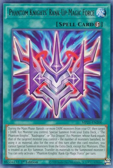 Phantom Knights' Rank-Up-Magic Force [MP21-EN200] Rare | Exor Games Dartmouth