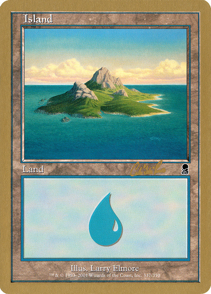 Island (cr337a) (Carlos Romao) [World Championship Decks 2002] | Exor Games Dartmouth