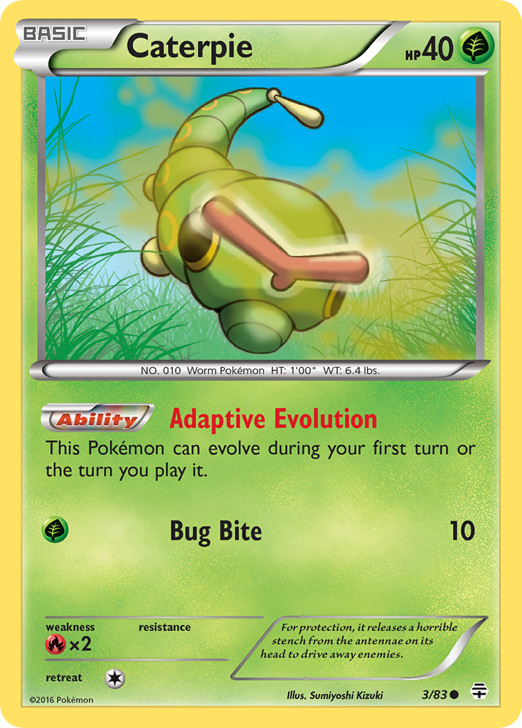 Caterpie (3/83) [XY: Generations] | Exor Games Dartmouth