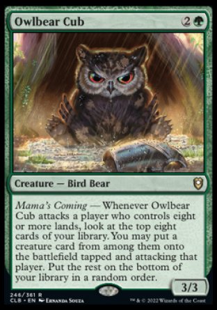 Owlbear Cub [Commander Legends: Battle for Baldur's Gate] | Exor Games Dartmouth