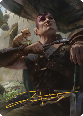 Minsc & Boo, Timeless Heroes Art Card (38) (Gold-Stamped Signature) [Commander Legends: Battle for Baldur's Gate Art Series] | Exor Games Dartmouth