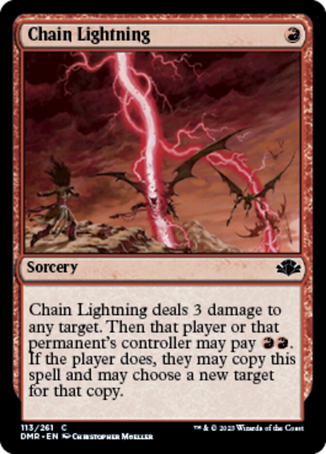 Chain Lightning [Dominaria Remastered] | Exor Games Dartmouth