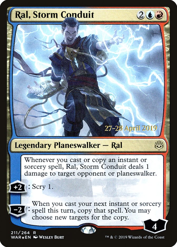 Ral, Storm Conduit  [War of the Spark Prerelease Promos] | Exor Games Dartmouth