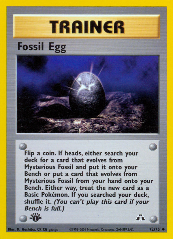 Fossil Egg (72/75) [Neo Discovery 1st Edition] | Exor Games Dartmouth