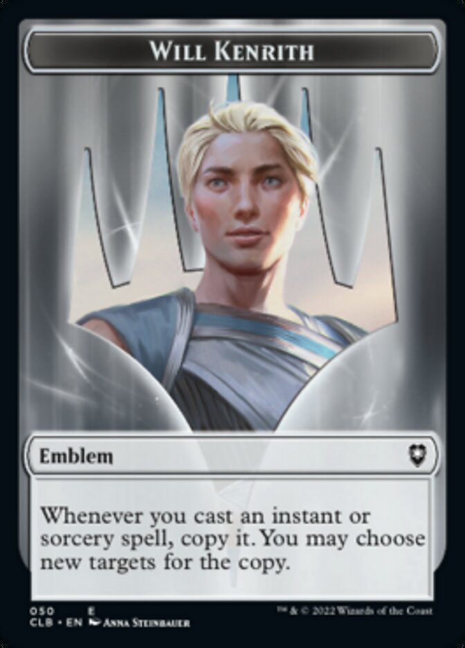 Will Kenrith Emblem // Copy Double-sided Token [Commander Legends: Battle for Baldur's Gate Tokens] | Exor Games Dartmouth