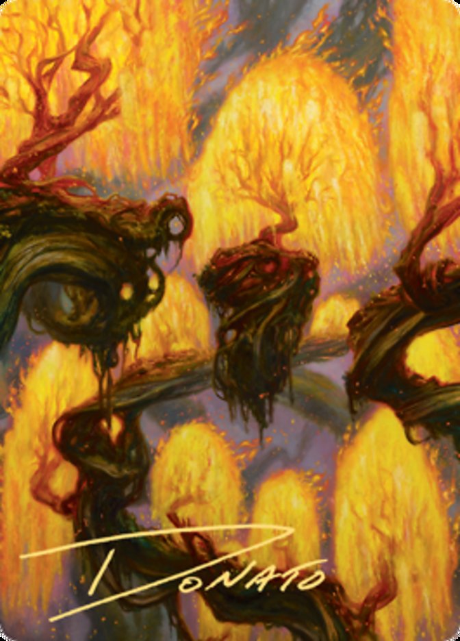 Grove of the Burnwillows Art Card (Gold-Stamped Signature) [Zendikar Rising Art Series] | Exor Games Dartmouth