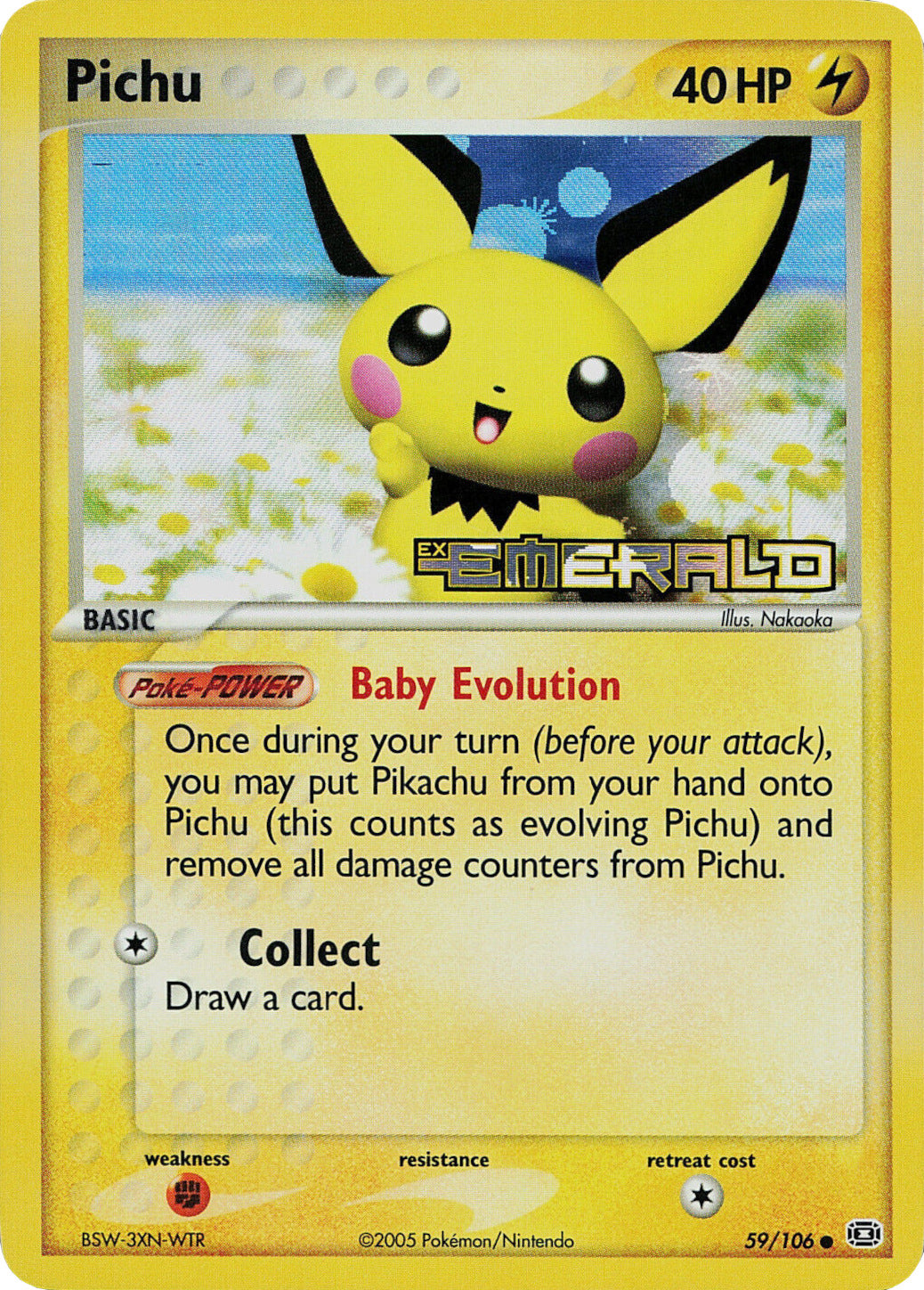 Pichu (59/106) (Stamped) [EX: Emerald] | Exor Games Dartmouth