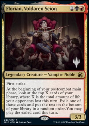 Florian, Voldaren Scion (Promo Pack) [Innistrad: Midnight Hunt Promos] | Exor Games Dartmouth