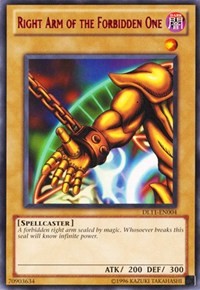 Right Arm of the Forbidden One (Red) [DL11-EN004] Rare | Exor Games Dartmouth